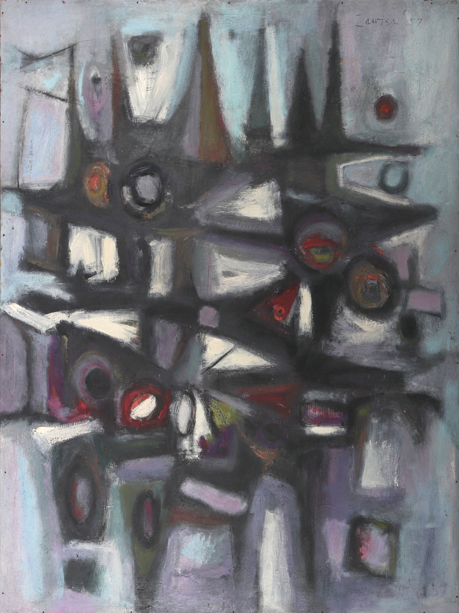 <I>Fortress II</I> <br>1957 Oil<br><br>#C4225