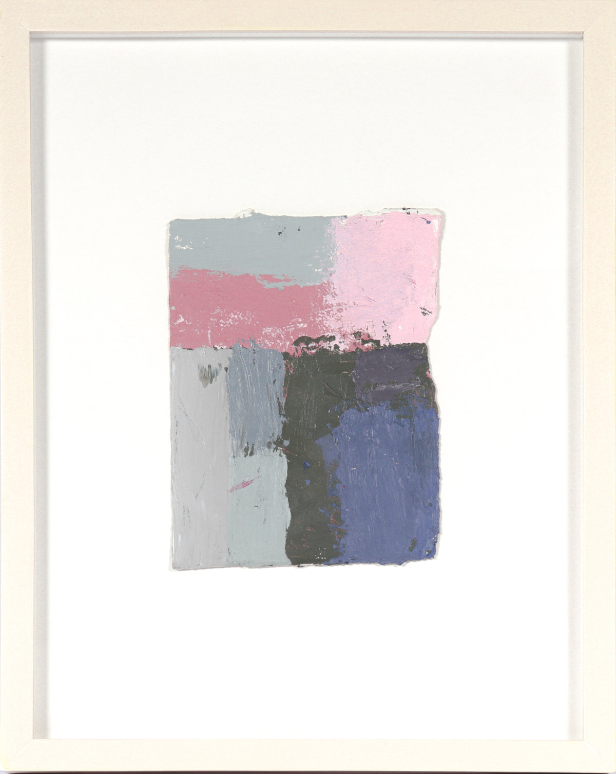Abstract in Pink, Gray &amp; Blue &lt;br&gt;20th Century Oil&lt;br&gt;&lt;br&gt;#C4243