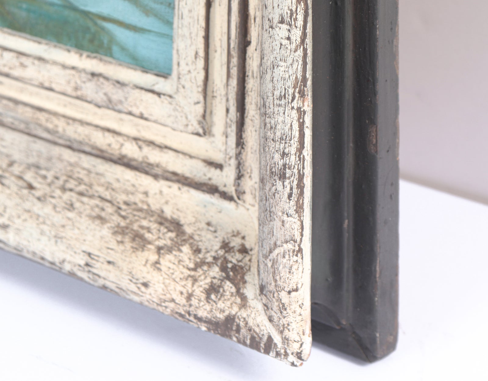 Quiet Surreal Interior Scene <br>Mid Century Oil <br><br>#C4288