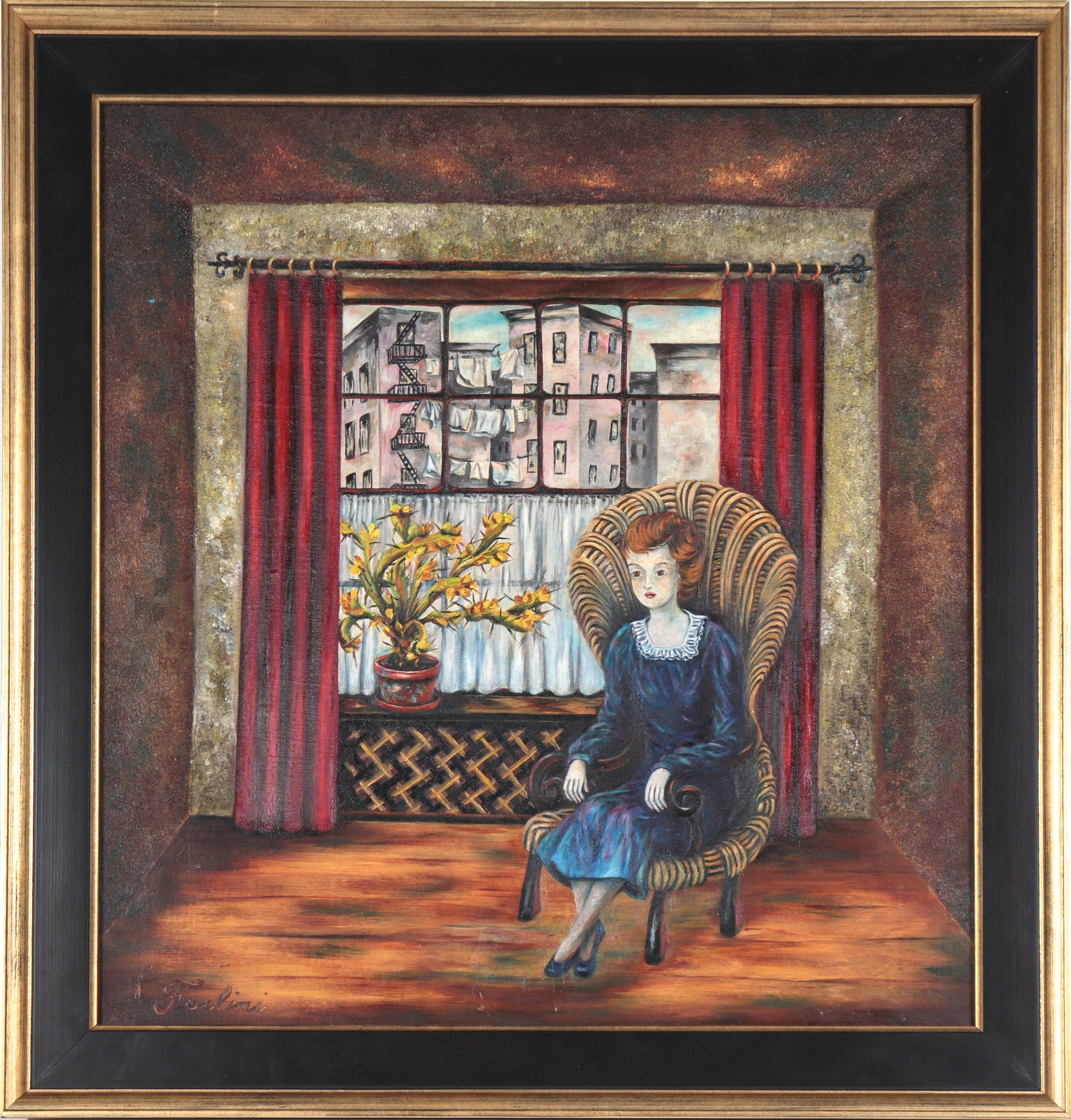 <i>Lone Woman</i> <br>1951 Oil <br><br>#C4307