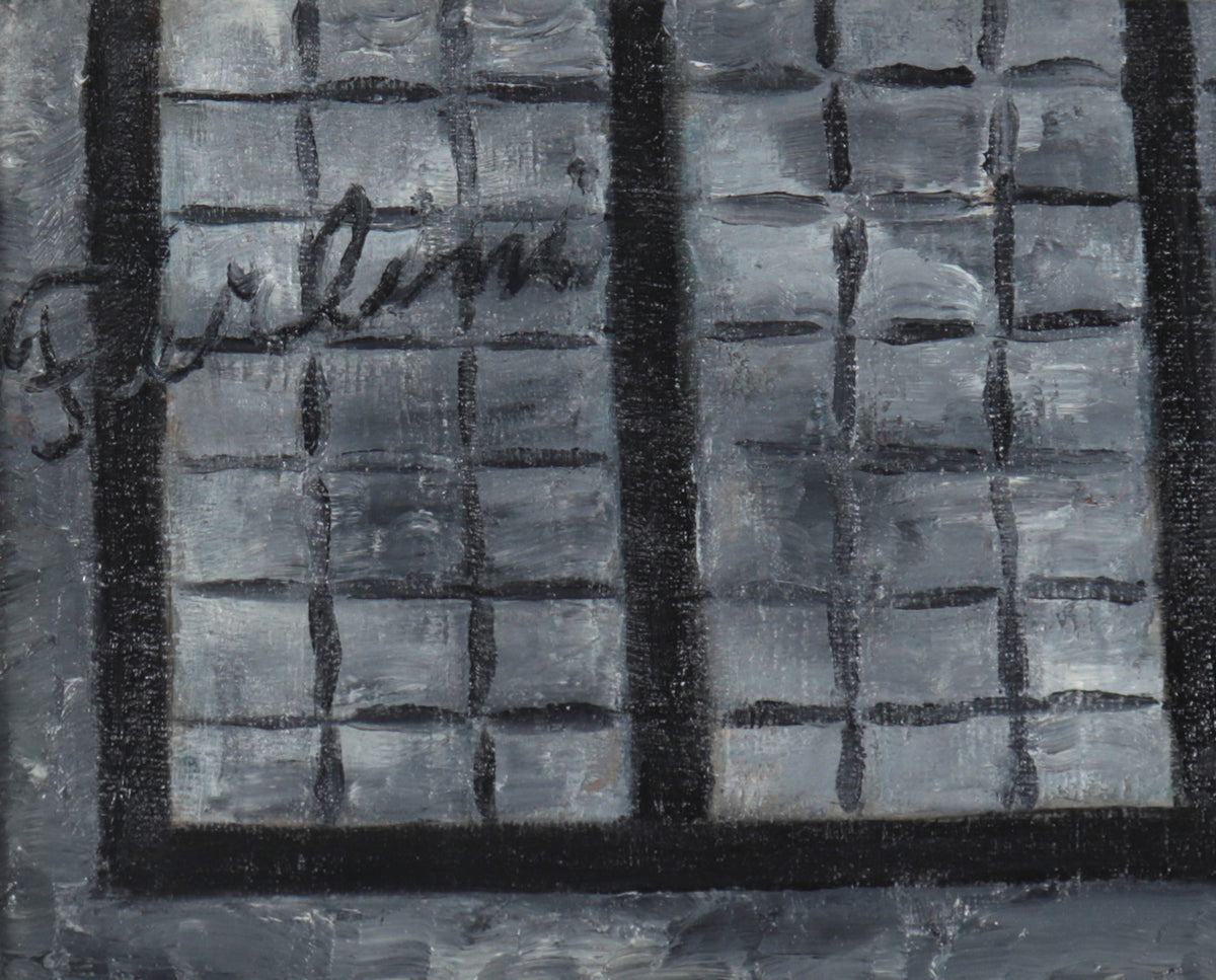 <i>Girl At Well</i> <br>Mid Century Oil <br><br>#C4365