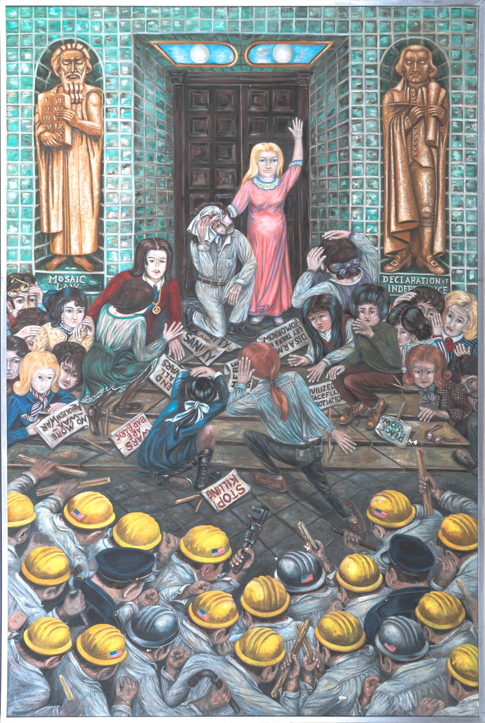 <i>End All Wars Before Wars End Us All</i> <br>Mid Century Oil <br><br>#C4382