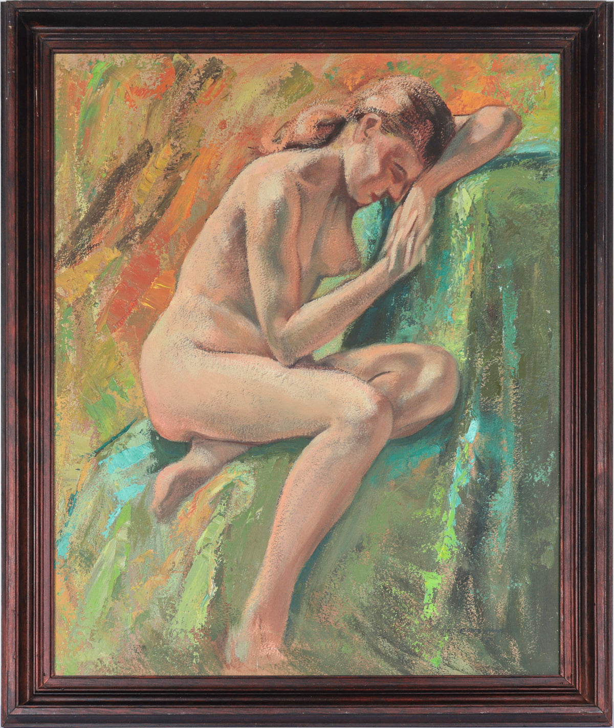 Resting Female Nude &lt;br&gt;1959 Oil &lt;br&gt;&lt;br&gt;#C4511
