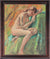 Resting Female Nude <br>1959 Oil <br><br>#C4511