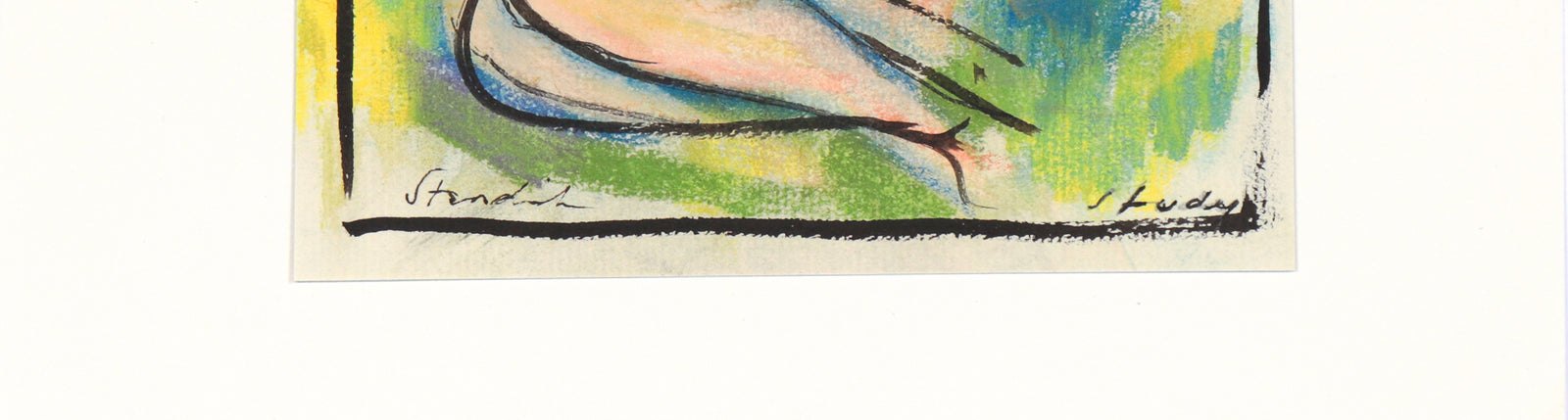 <i>Study</i> <br>20th Century Ink & Pastel <br><br>#C4529