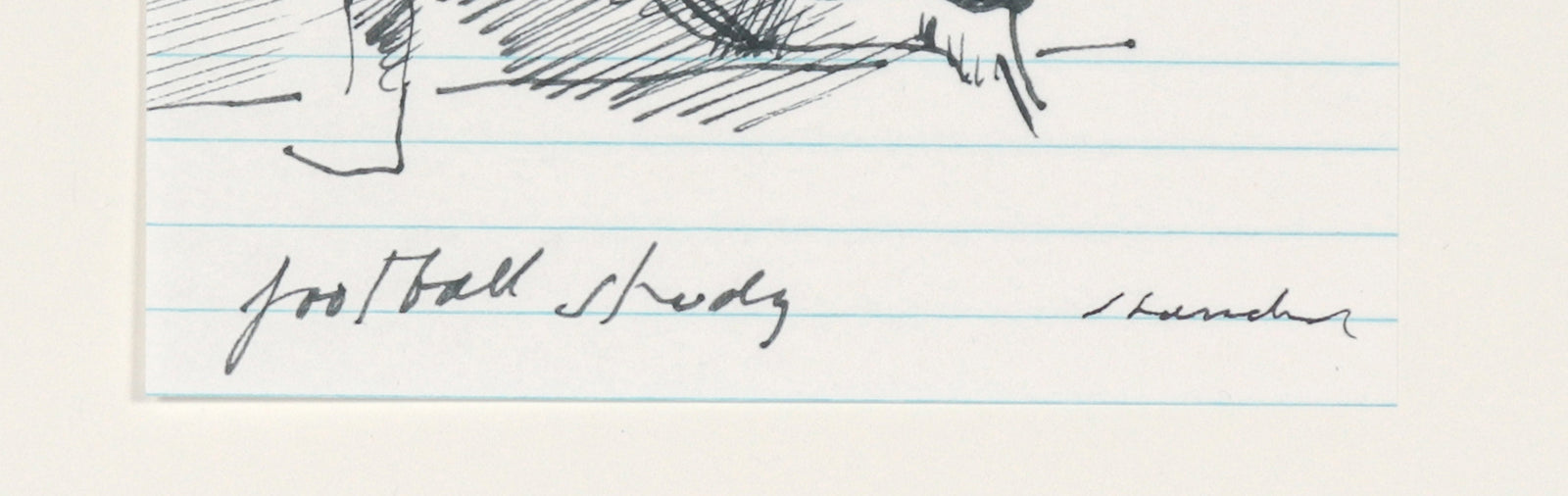 <i>Football Study</i> <br>20th Century Ink <br><br>#C4530