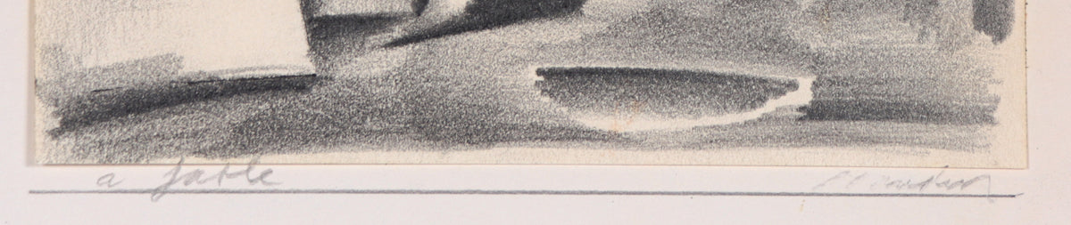 <I>A Table</I> <br>20th Century Graphite<br><br>#C4532