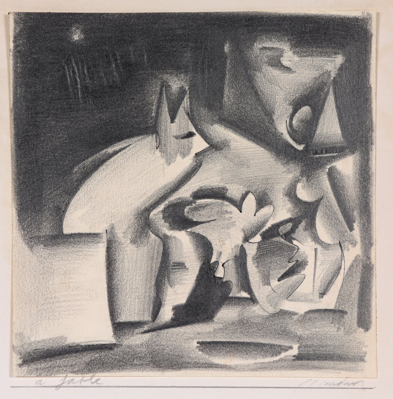 <I>A Table</I> <br>20th Century Graphite<br><br>#C4532