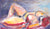 Expressionist Reclining Nude <br>20th Century Acrylic <br><br>#C4599