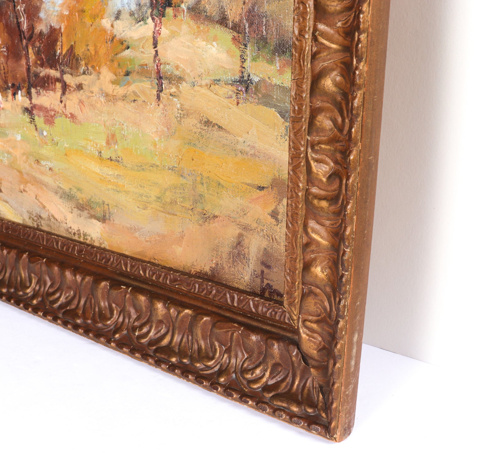 Soviet Impressionist Autumn Landscape <br>20th Century Oil <br><br>#C4788