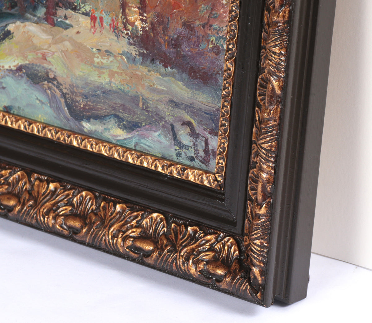 Path Through Autumn Trees <br>20th Century Oil <br><br>#C4815