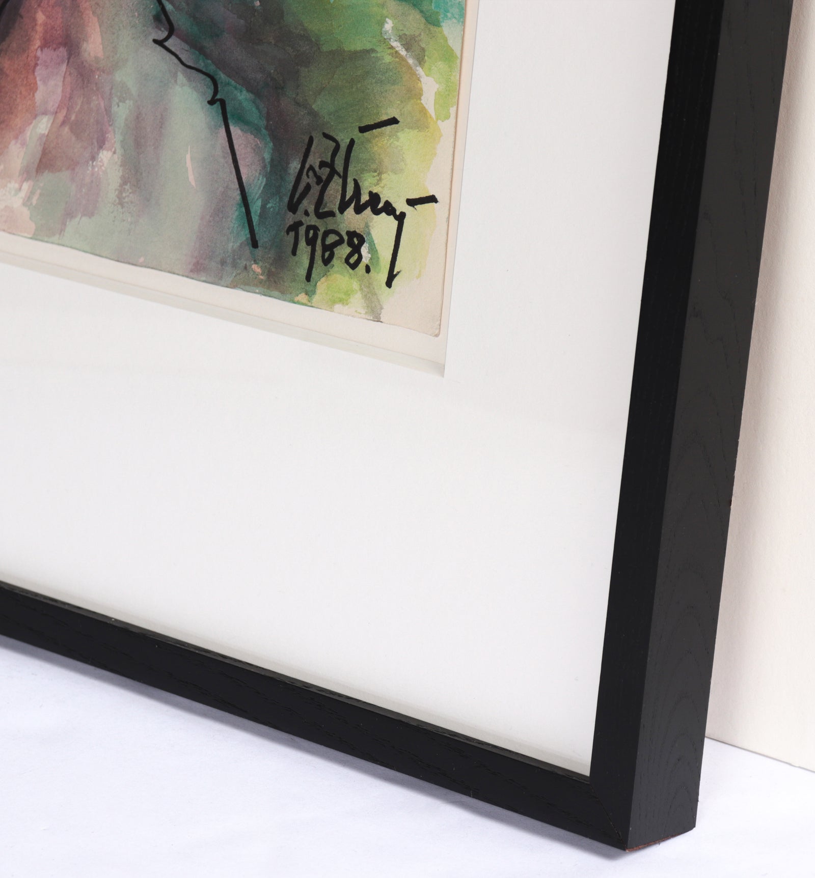 Dreamy Autumn Path <br>1988 Watercolor <br><br>#C4840