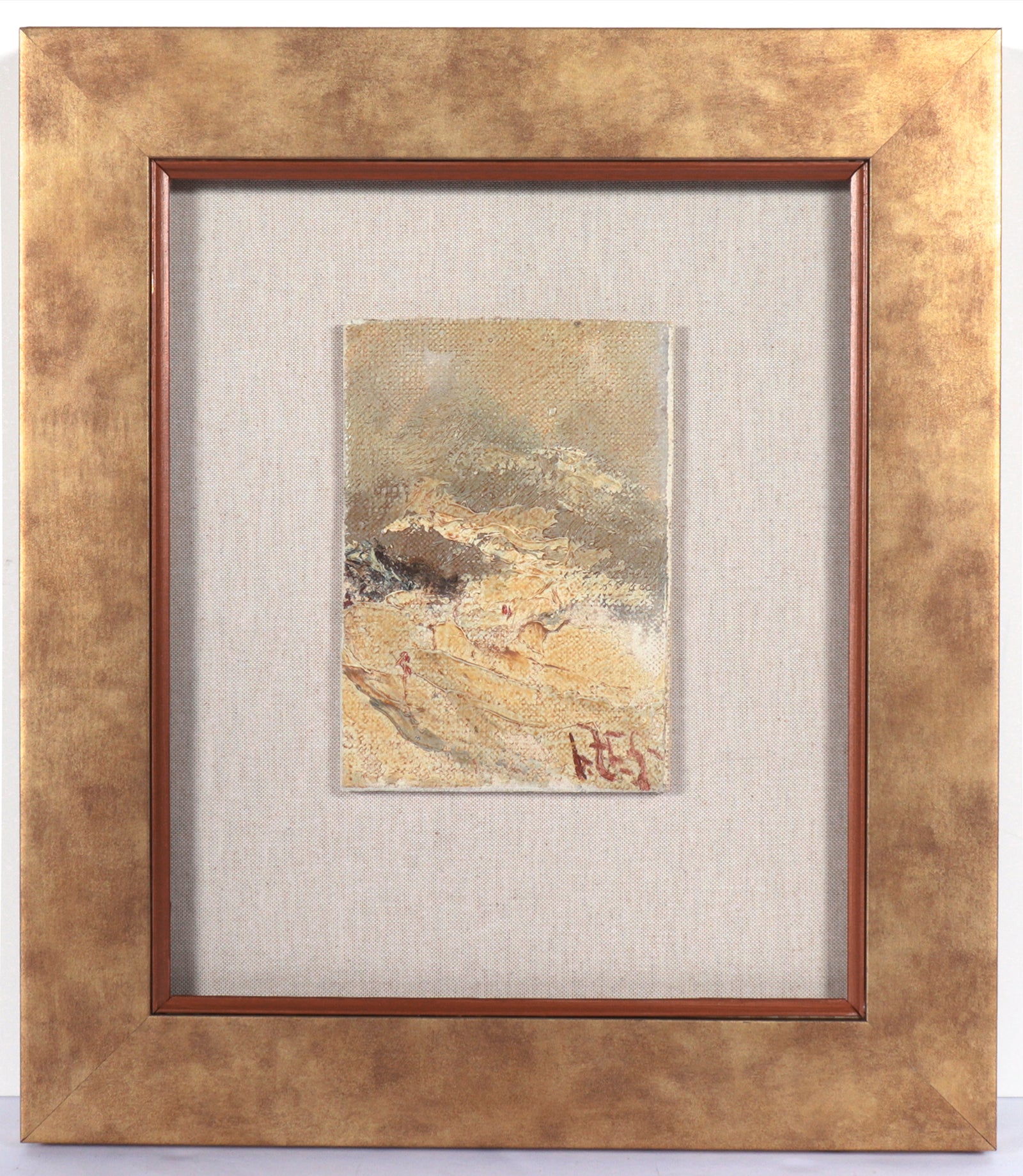 Muted Soviet Impressionist Scene <br>20th Century Oil <br><br>#C4841