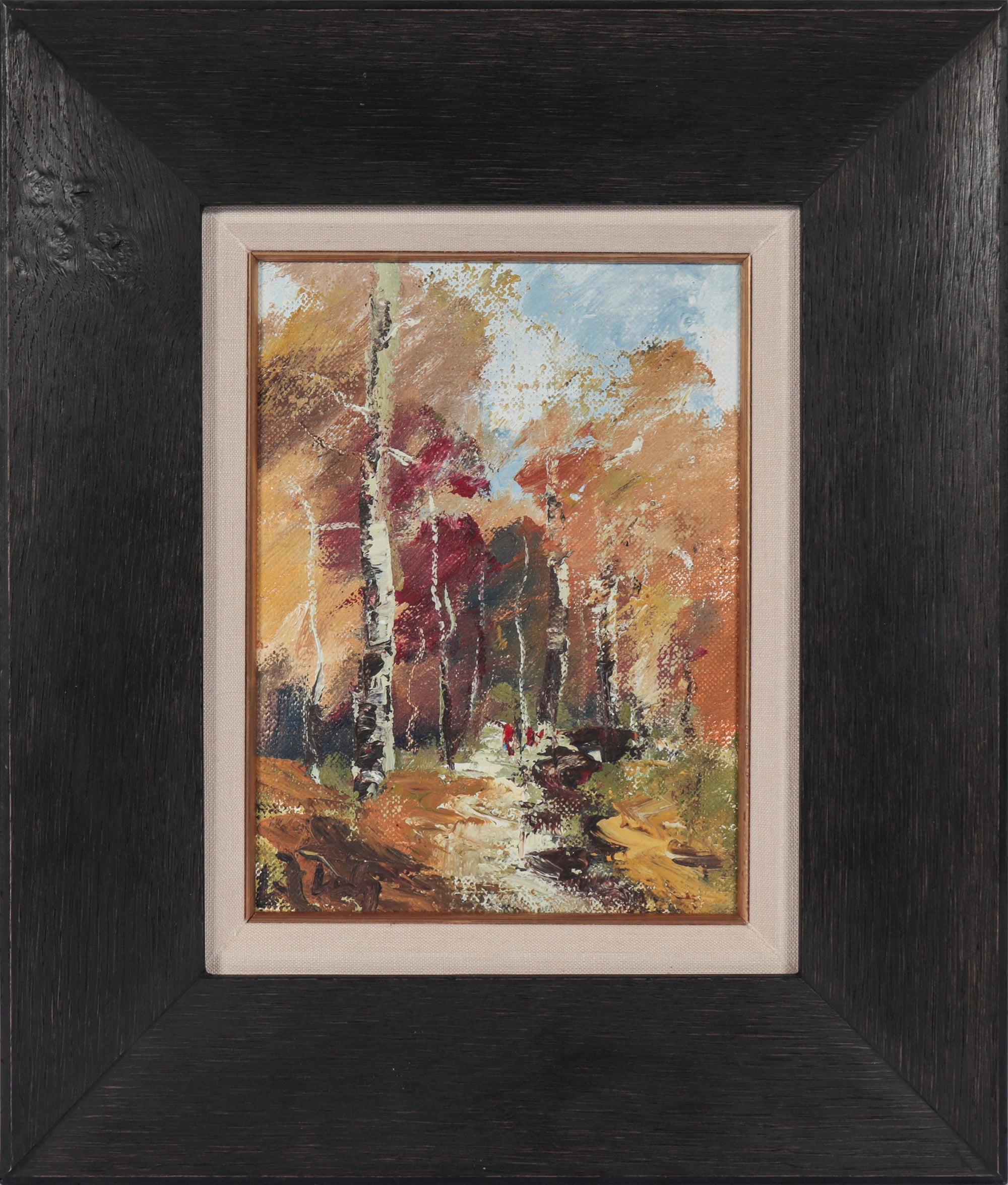 Autumn Forest Path br>20th Century Oil <br><br>#C4861