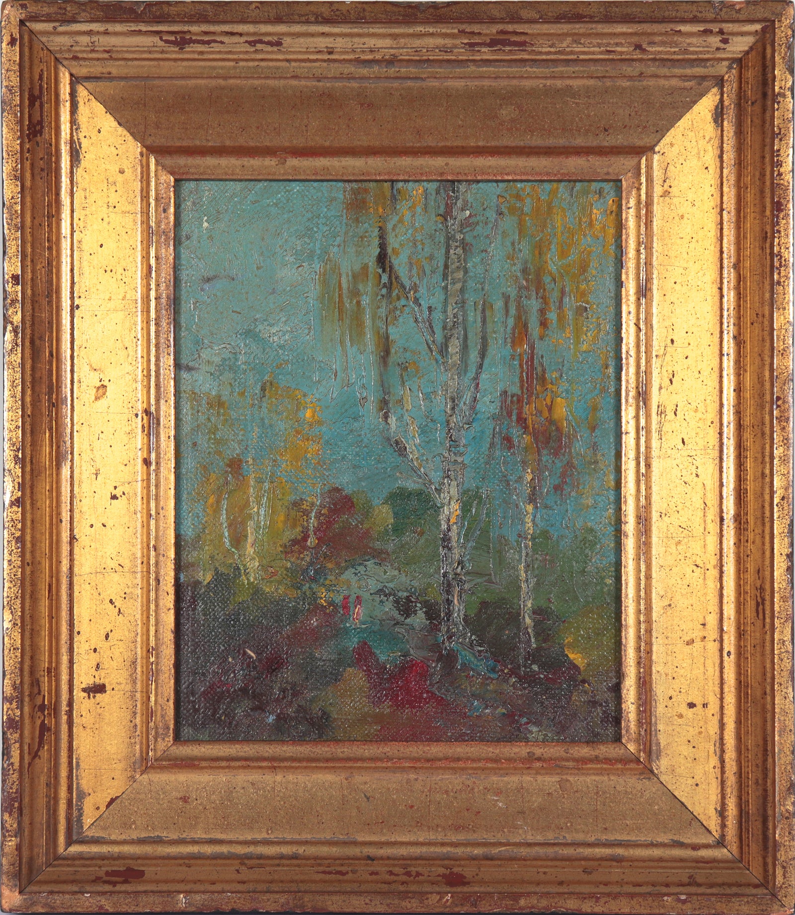 Soviet Impressionist Landscape <br>20th Century Oil <br><br>#C4871