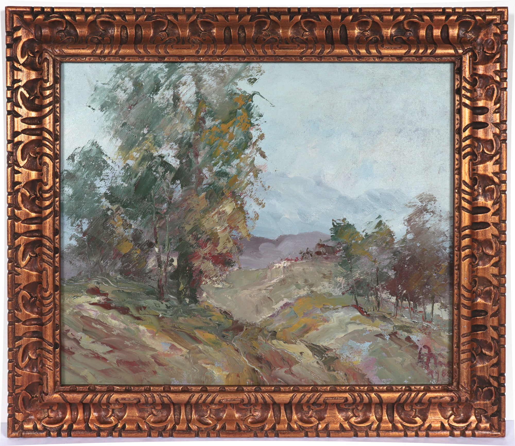 Forest on the Mountainside <br>1988 Oil <br><br>#C4889