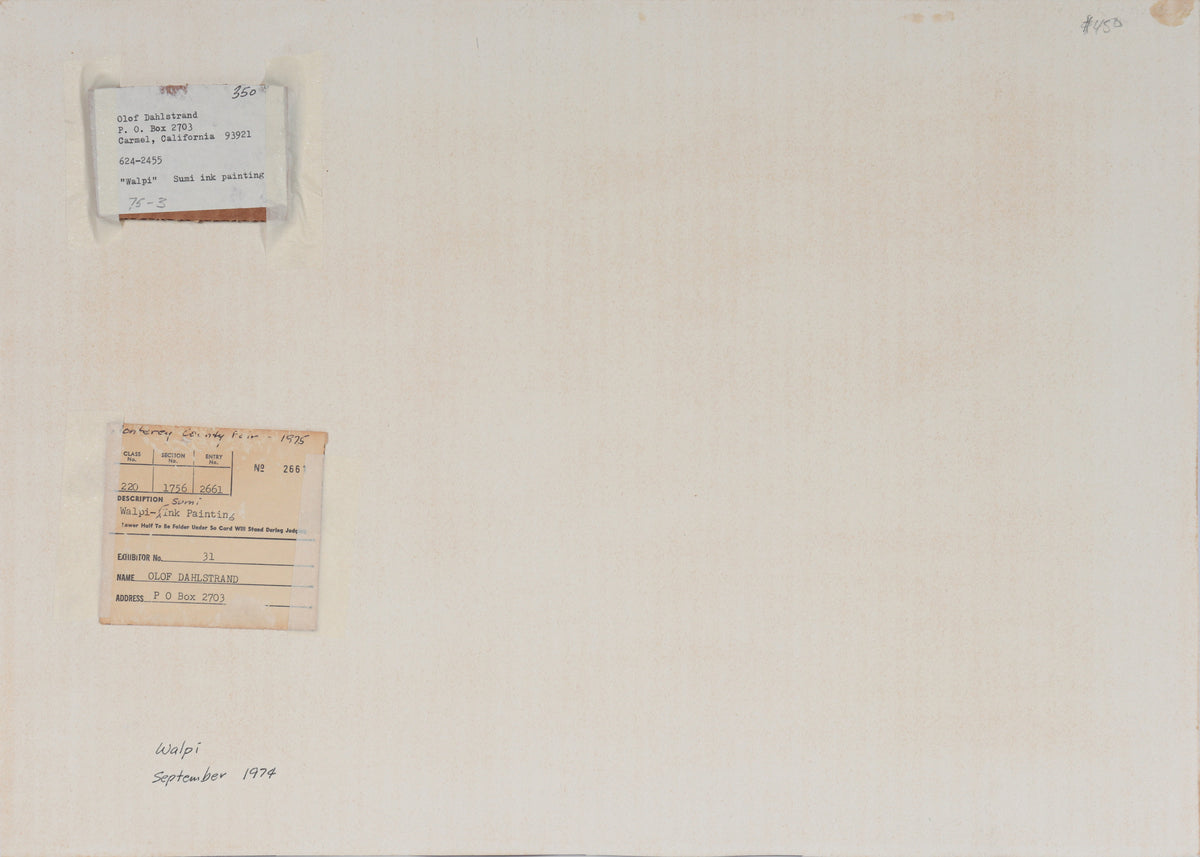 <I>Walpi</I> <br>1974 Ink<br><br>#C4903