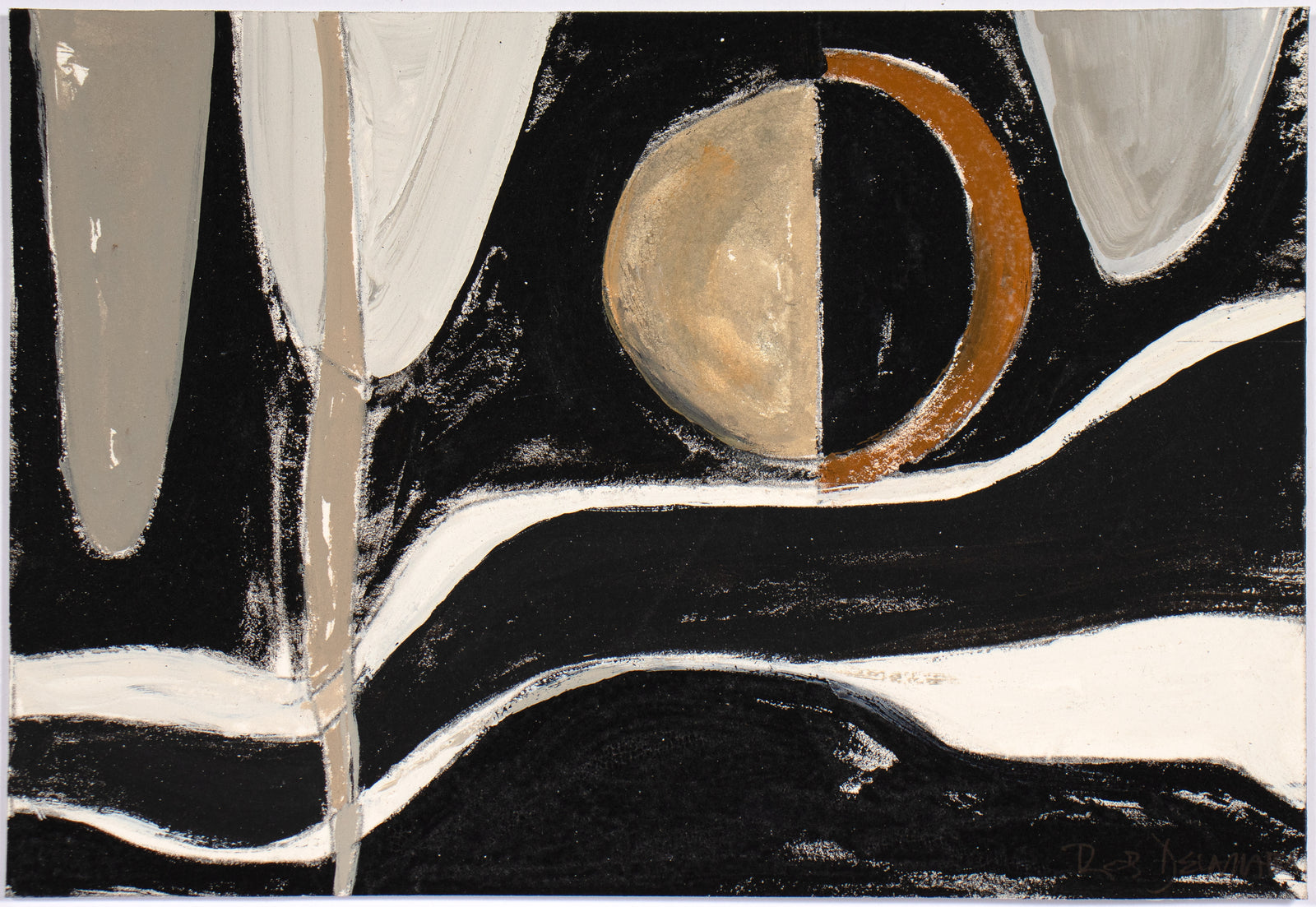 <I>Night Tides II</I> <br>2020 Gouache<br><br>#C4955