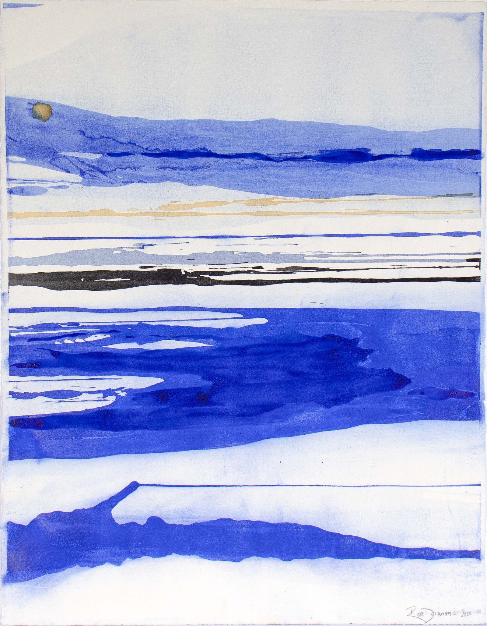 <I>An Indigo Place II</I> <br>2020 Gouache<br><br>#C4967