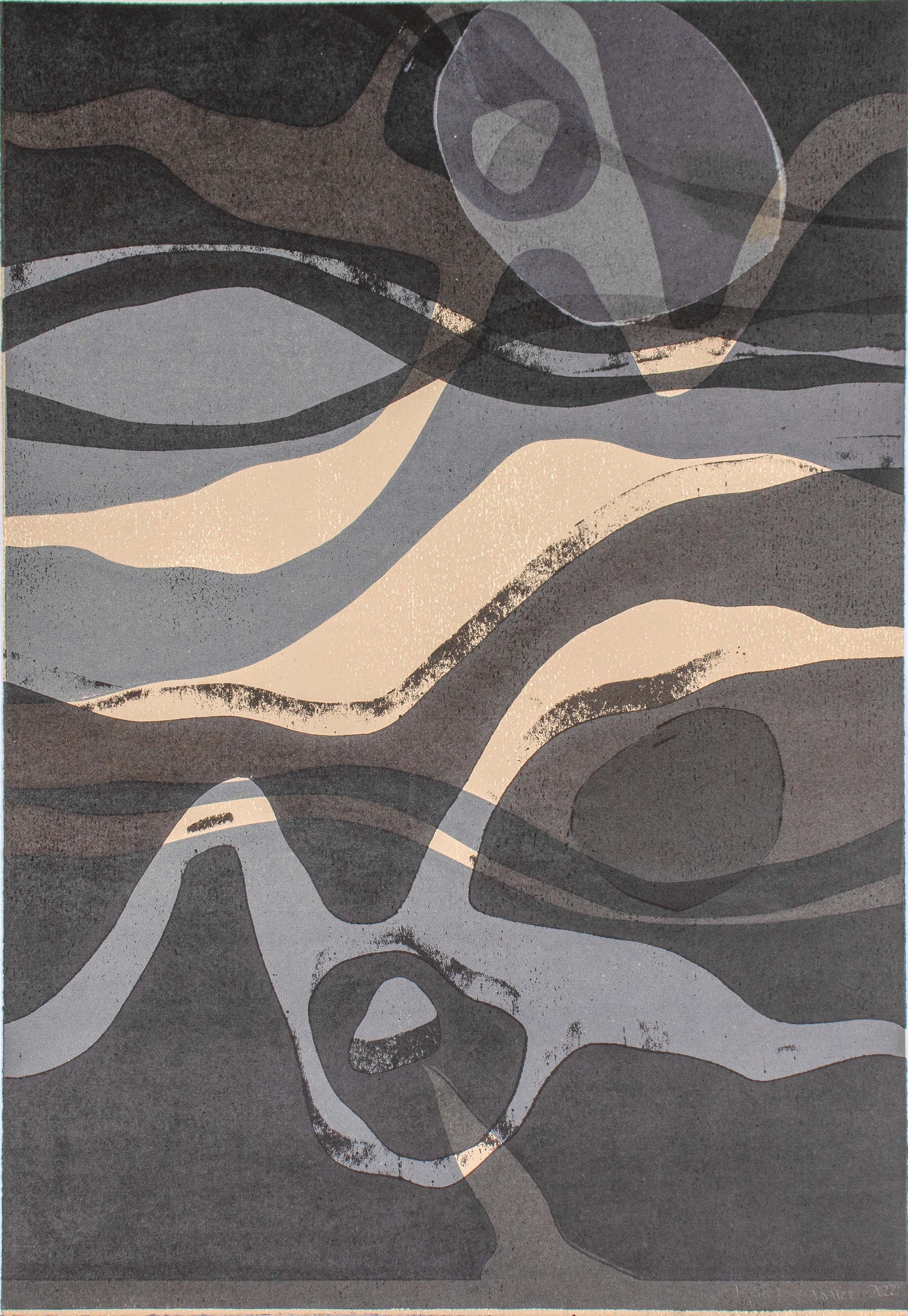 <I>River in Time</I><br>2022 Monotype<br><br>#C4969