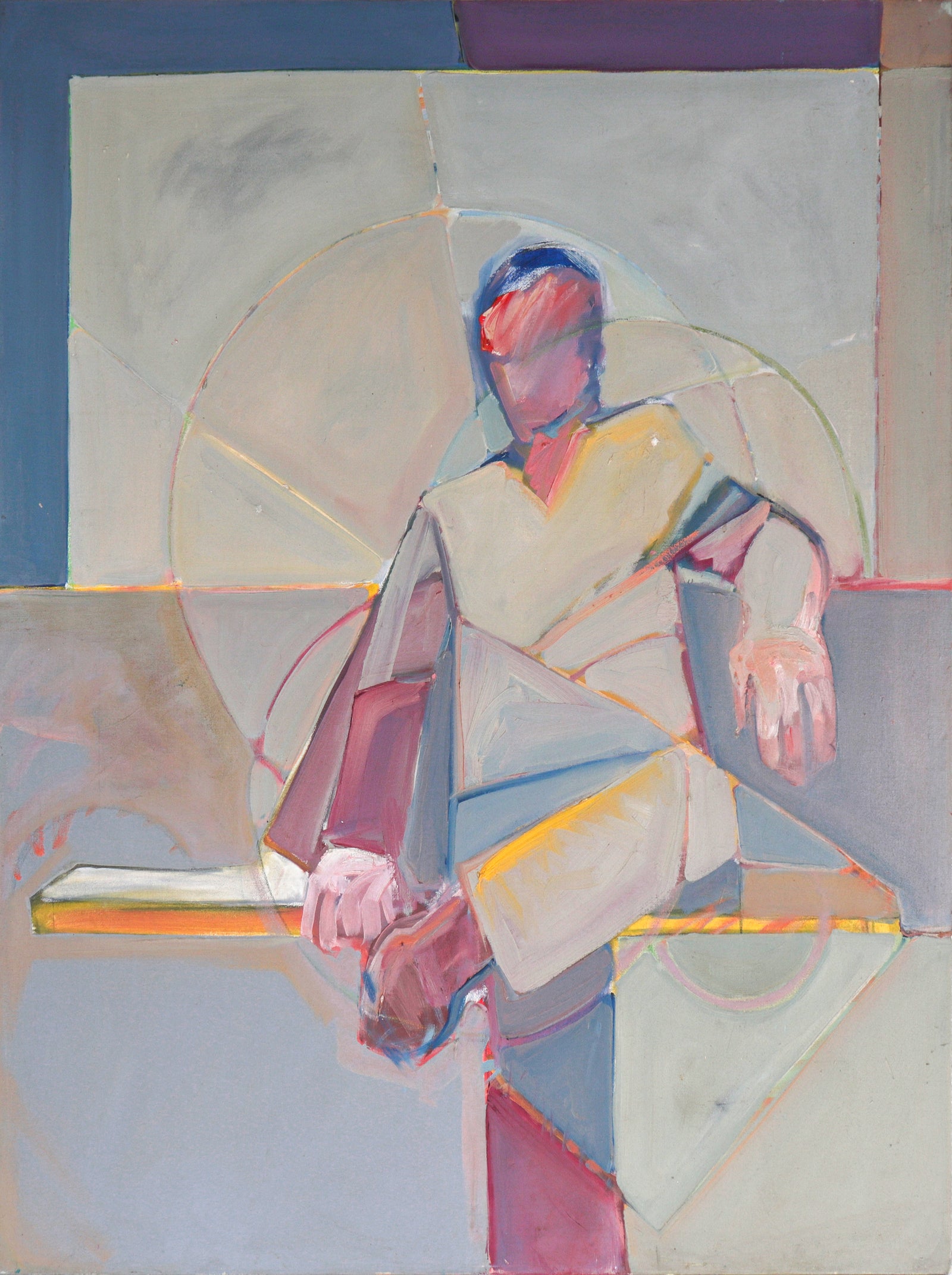 <I>Seated Figure</I> <br>20th Century Oil<br><br>#C4981