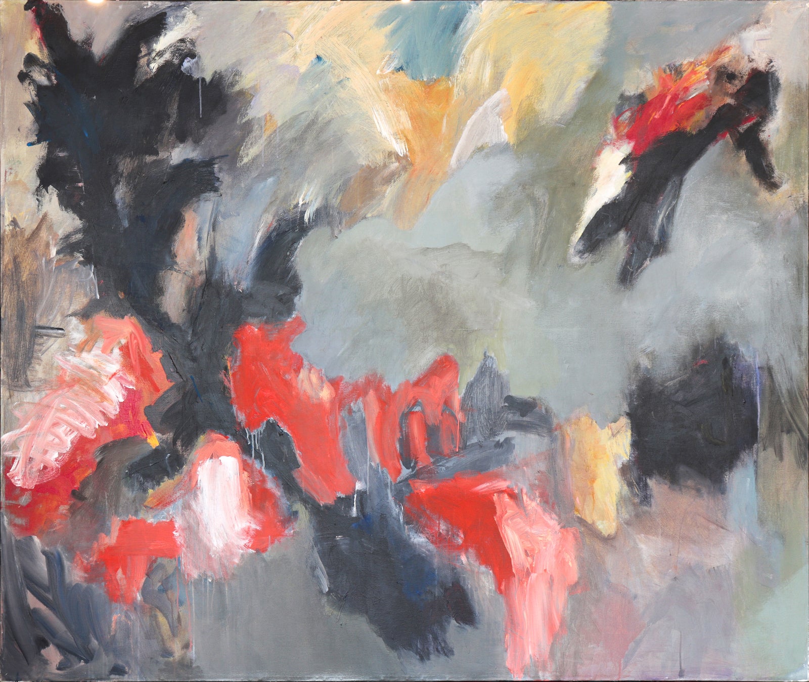 Vibrant Expressionist Abstract<br>20th Century Acrylic<br><br>#C5018