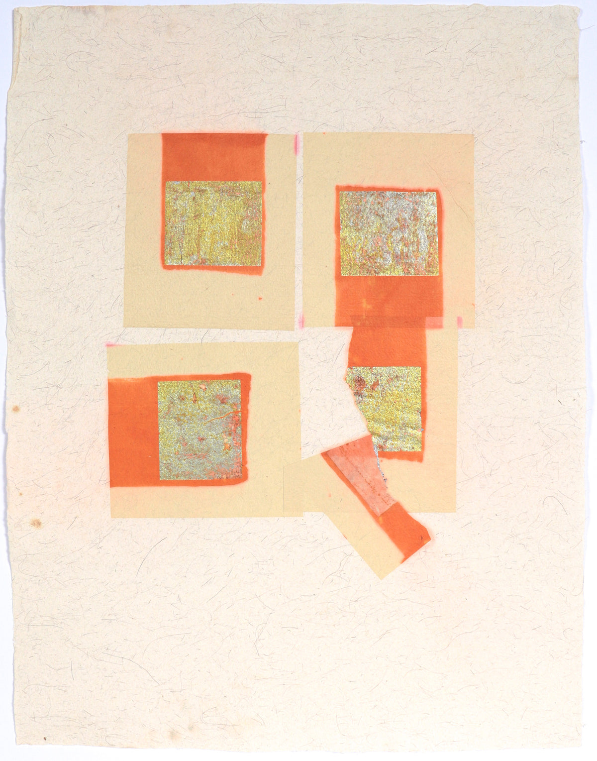 Warm Toned Geometric Abstract II&lt;br&gt;20th Century Collage&lt;br&gt;&lt;br&gt;#C5061