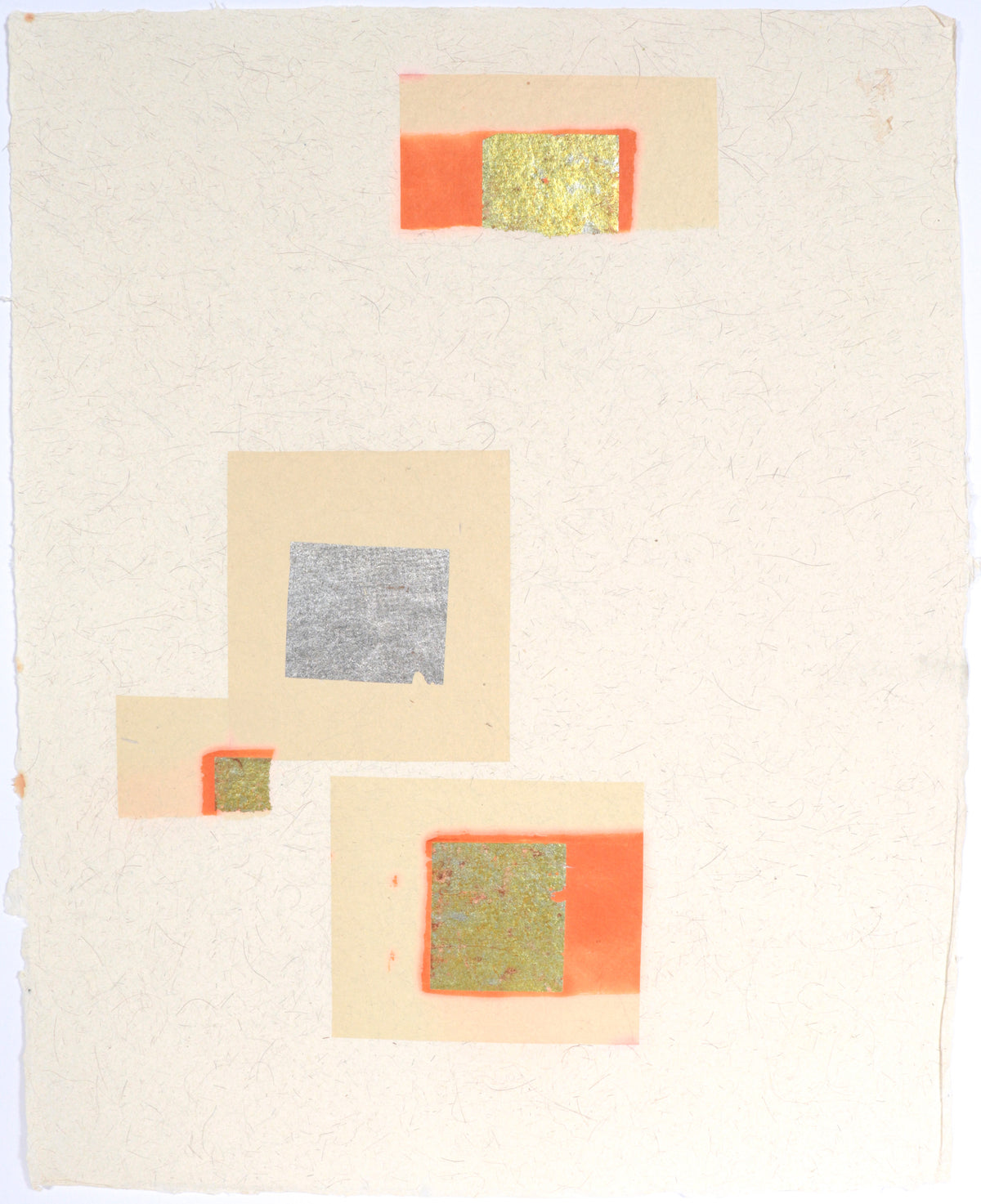 Warm Toned Geometric Abstract I&lt;br&gt;20th Century Collage&lt;br&gt;&lt;br&gt;#C5068