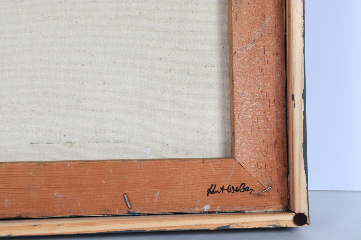 Expressionist Figures in Landscape <br>20th Century Oil <br><br>#C5095