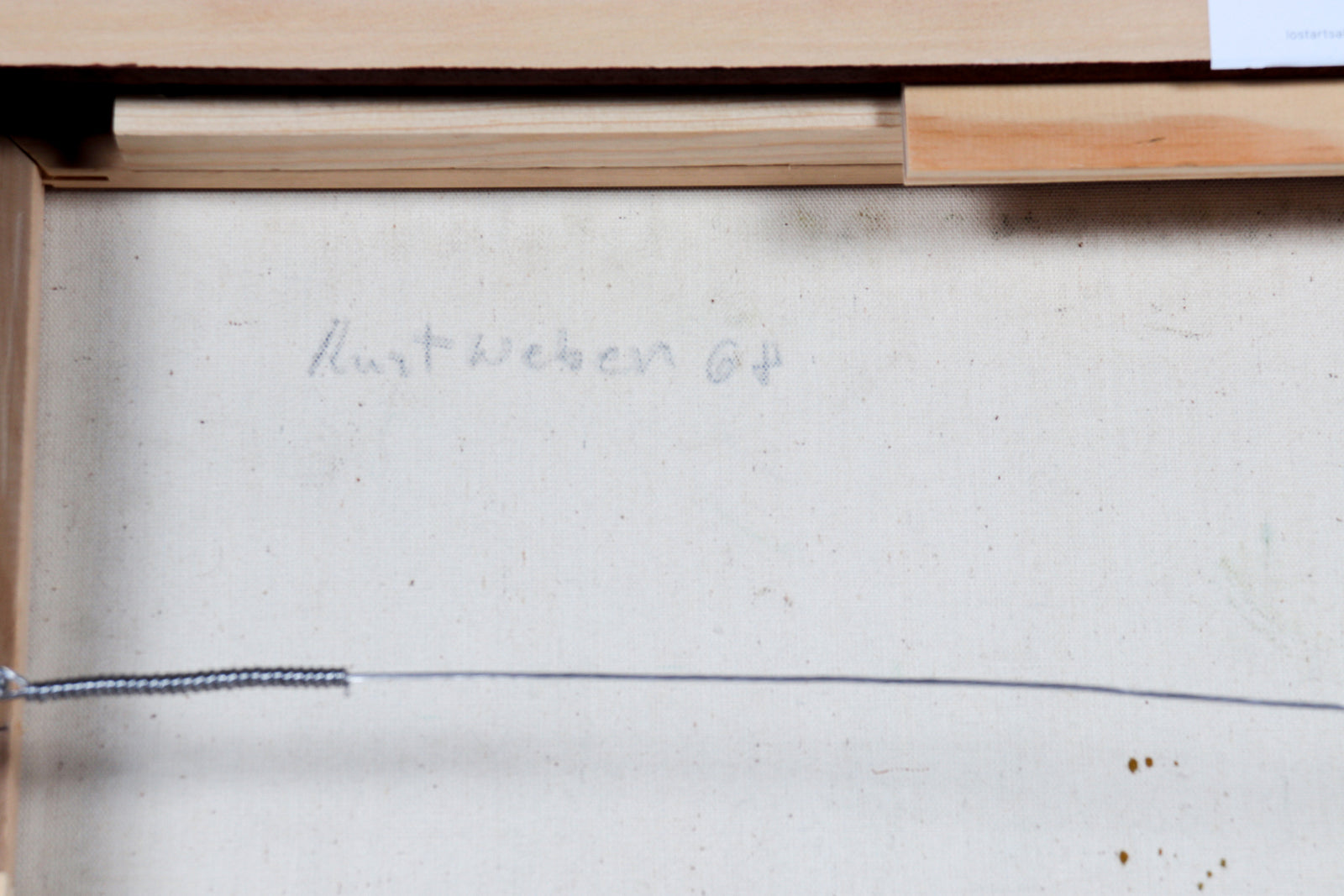 Expressionist Trees & Rooftops <br>1968 Oil & Graphite <br><br>#C5099