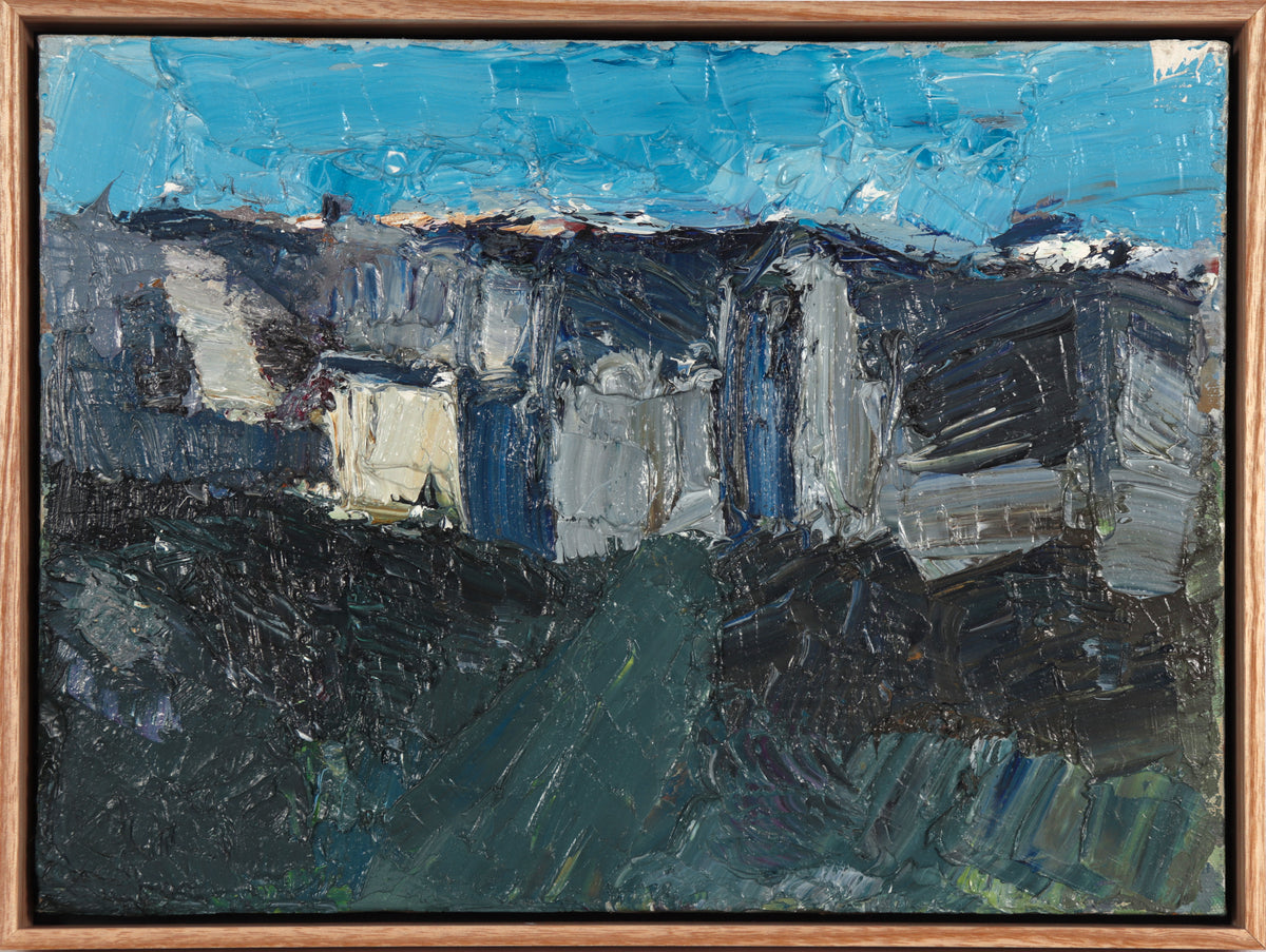 Color Block Abstracted Landscape &lt;br&gt;20th Century Oil &lt;br&gt;&lt;br&gt;#C5103