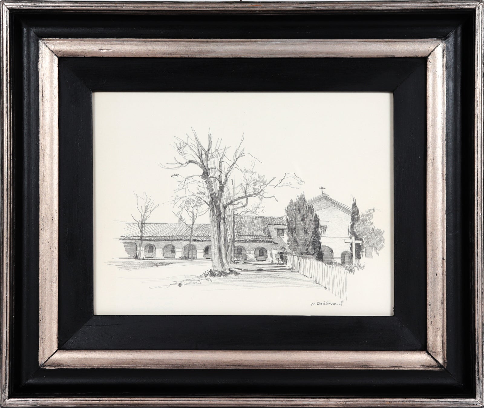 <I>Mission San Juan Bautista</I> <br>20th Century Graphite<br><br>#C5137