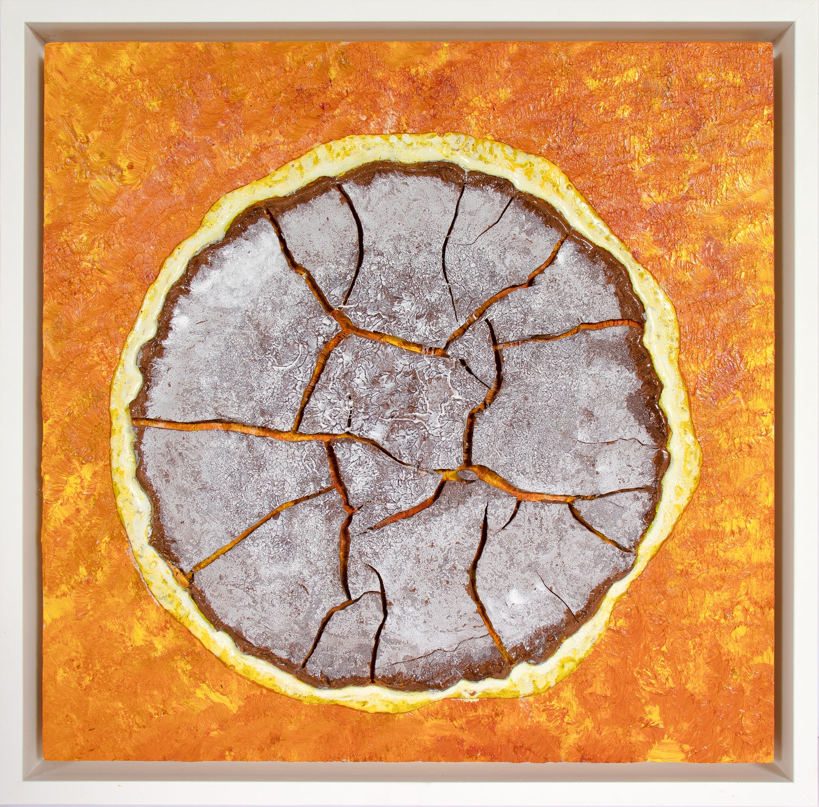 <i>Soleil</i> <br>2024 Clay & Oil on Panel <br><br>#C5191