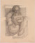 Reading Cubist Figure<br>1940 Graphite<br><br>#C6212