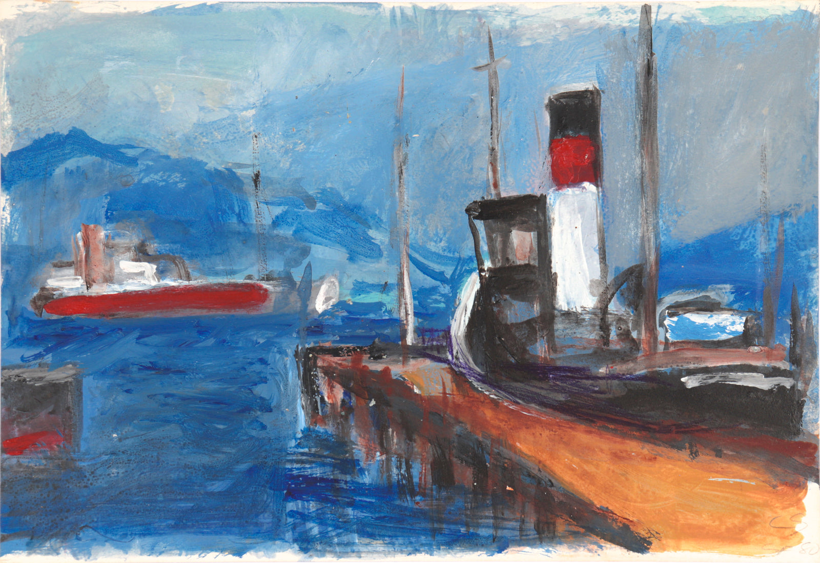 <I>SF</I> <br>1980 Gouache<br><br>#C5254