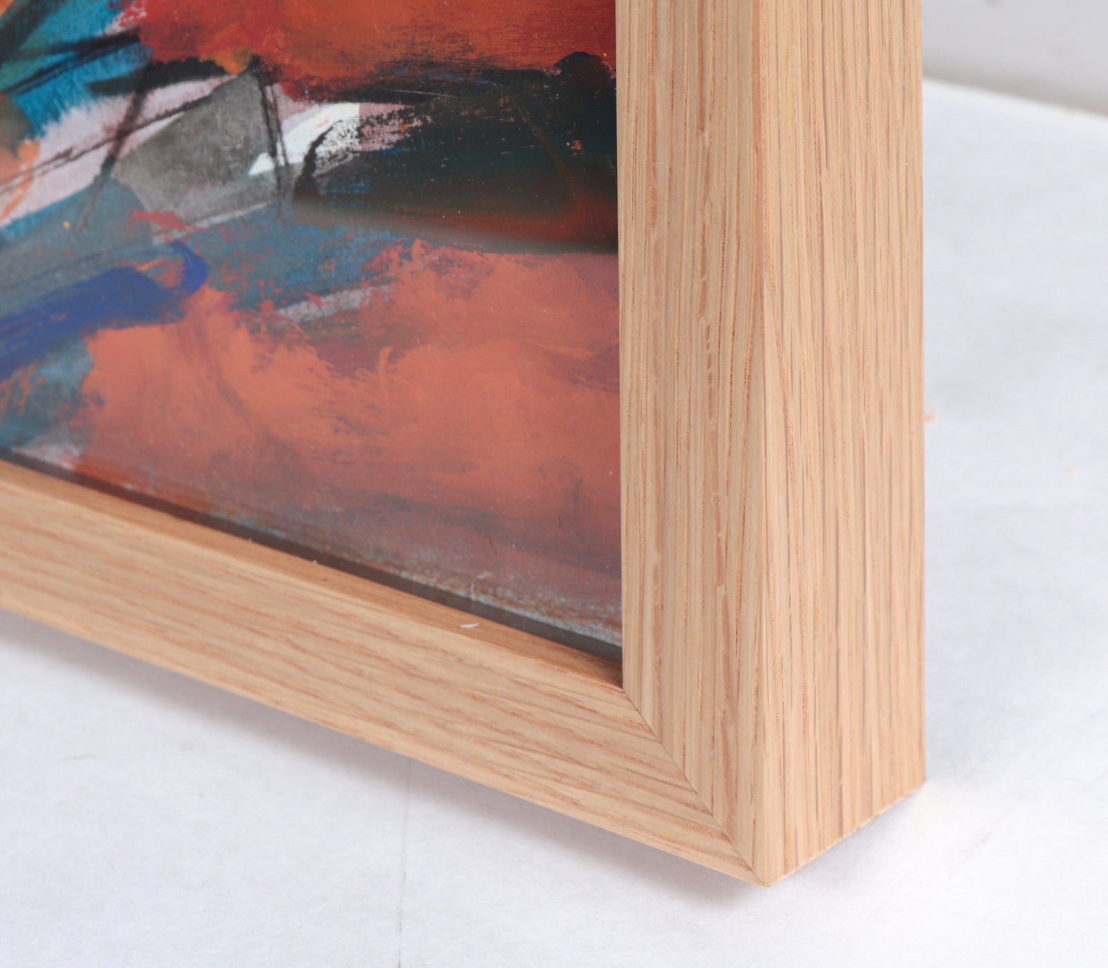 Colorful Face & Forms <br>1985 Oil on Paper <br><br>#C5264