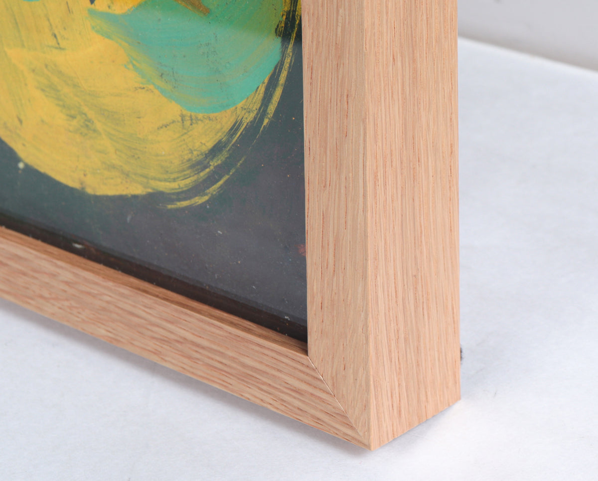 Colorful Snaking Forms <br>1998 Oil on Paper <br><br>#C5268