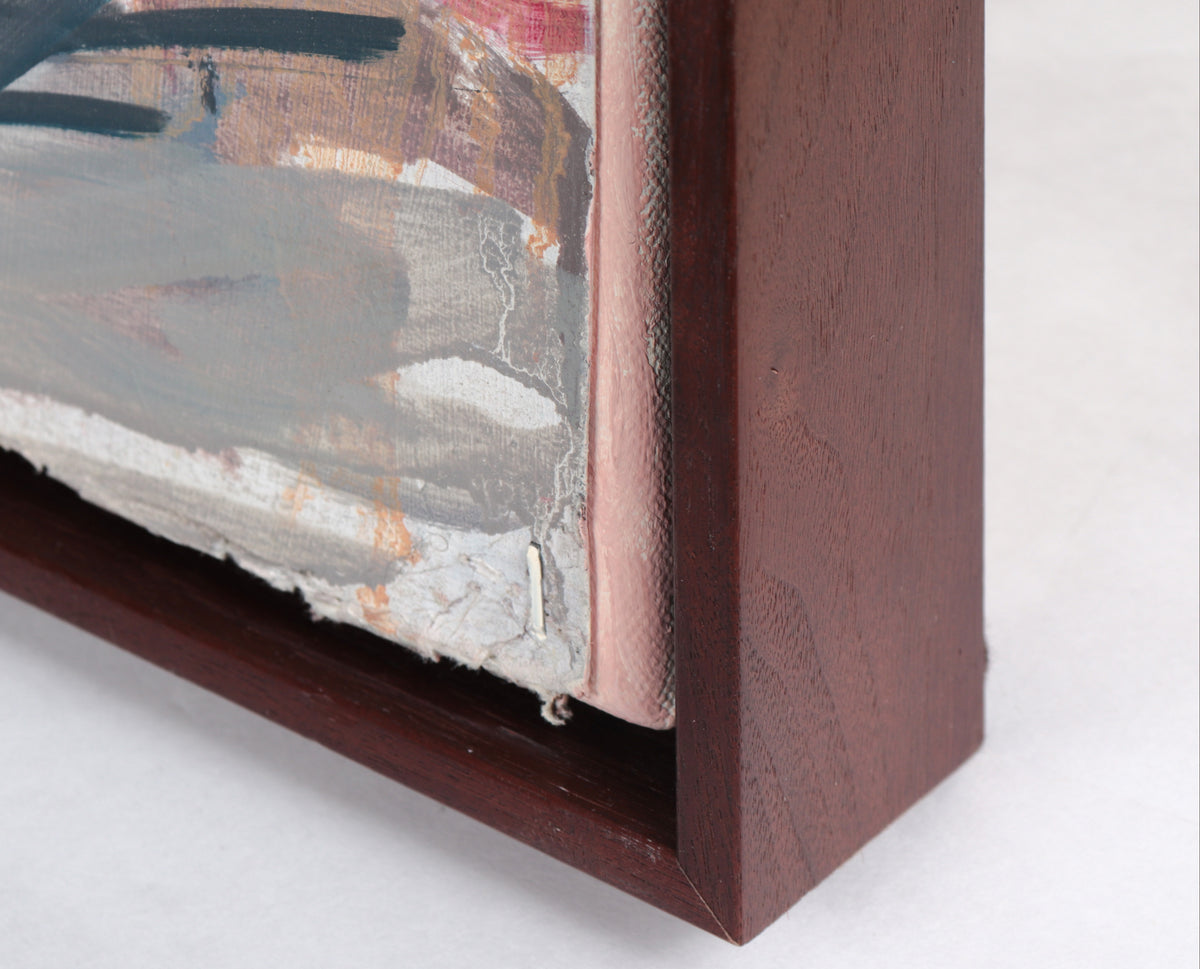 Expressionist Figures  <br>Mixed Media on Paper Mounted to Canvas <br><br>#C5271