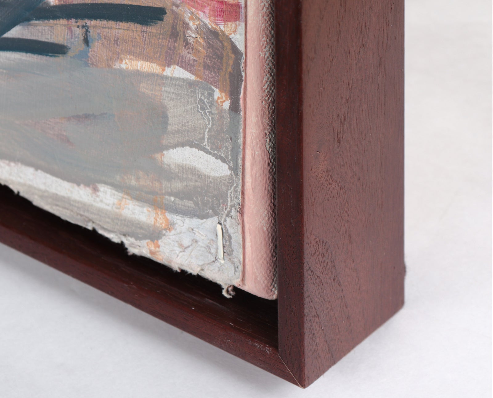 Expressionist Figures  <br>Mixed Media on Paper Mounted to Canvas <br><br>#C5271