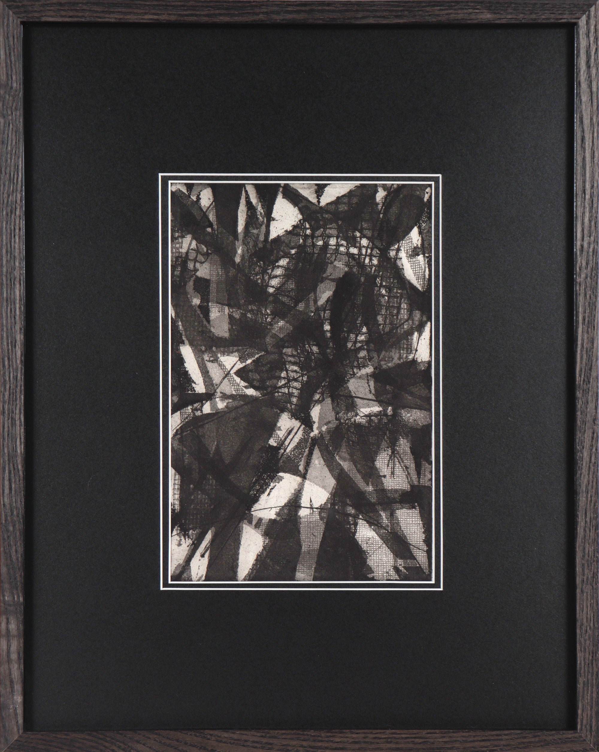 Expressive Monochrome Aquatint Abstract, 20th Century <br><br>#C5280