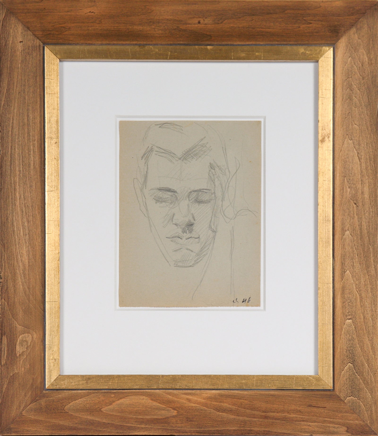 Monochromatic Portrait Study<br>1946 Graphite<br><br>#C5298