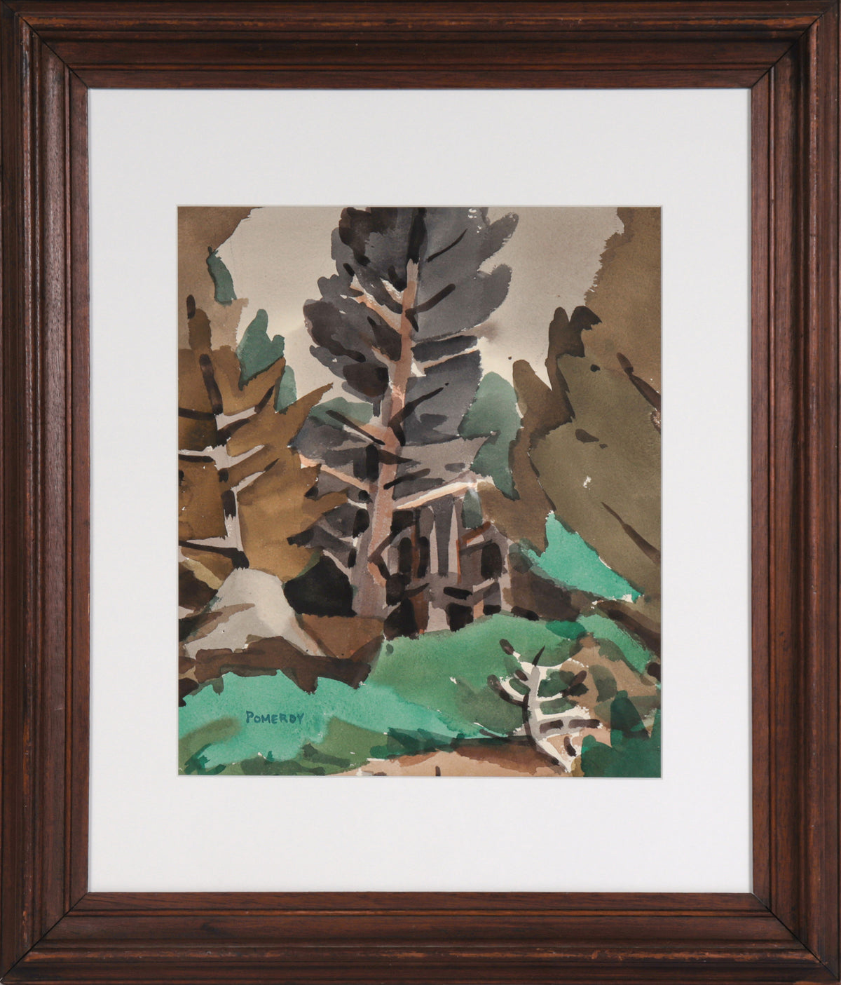 Northern California Treescape&lt;br&gt;20th Century Watercolor&lt;br&gt;&lt;br&gt;#C5320