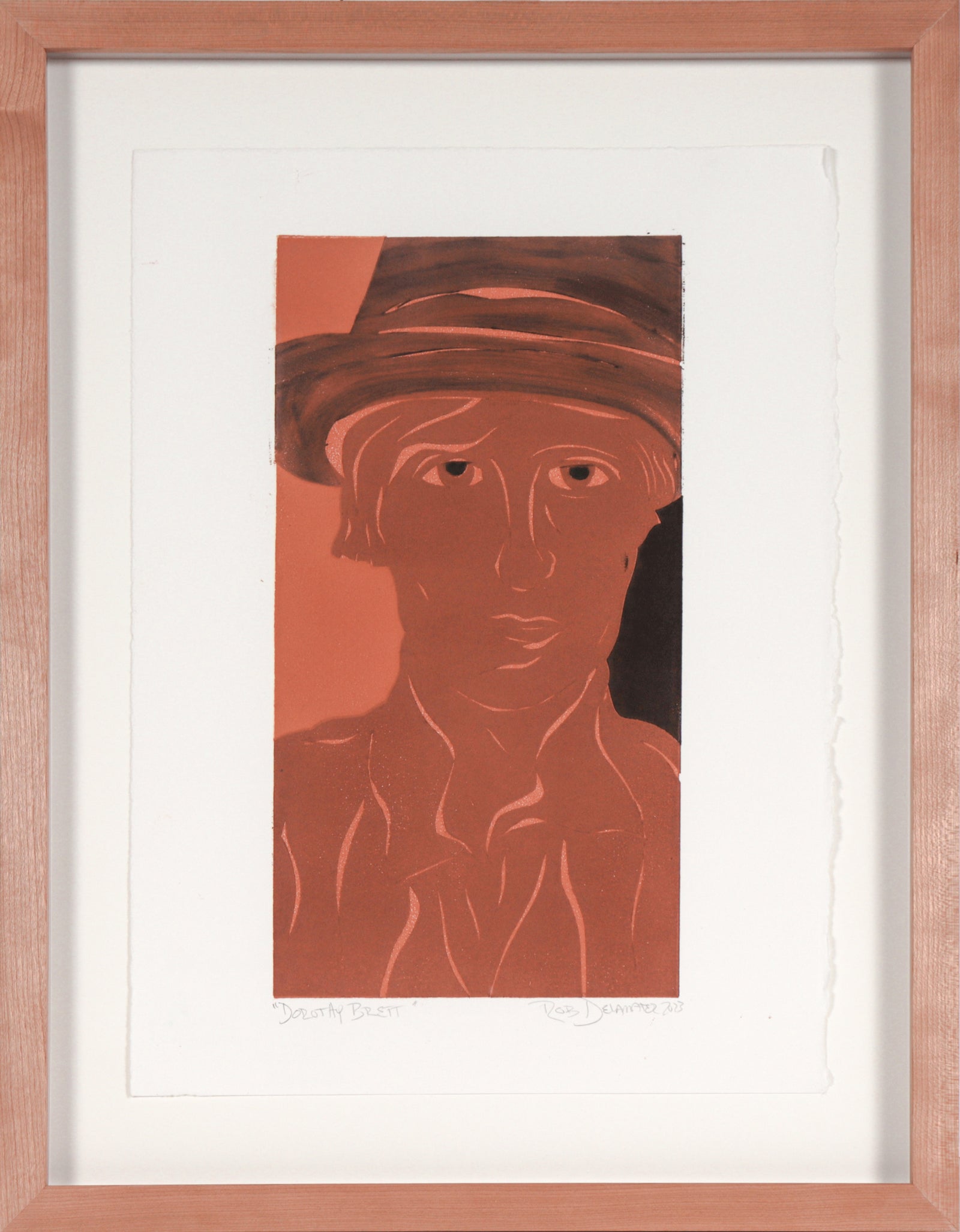 <i>Dorothy Brett (Historic Taos Artist)</i> <br>2023 Monotype <br><br>#C5387