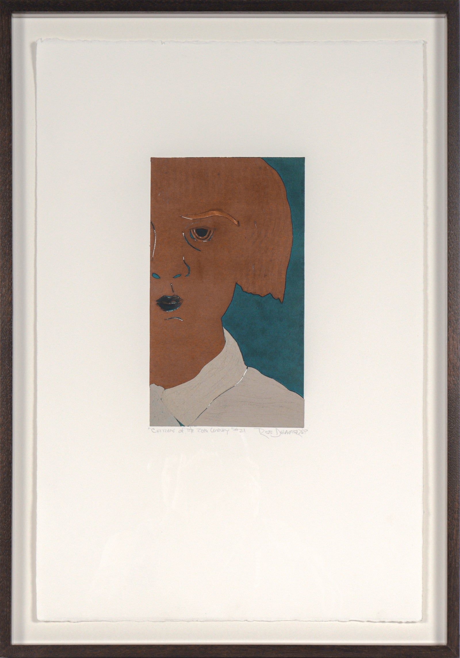 <i>Martha Dix (Wife of Painter Otto Dix)</i> <br>2023 Monotype <br><br>#C5395