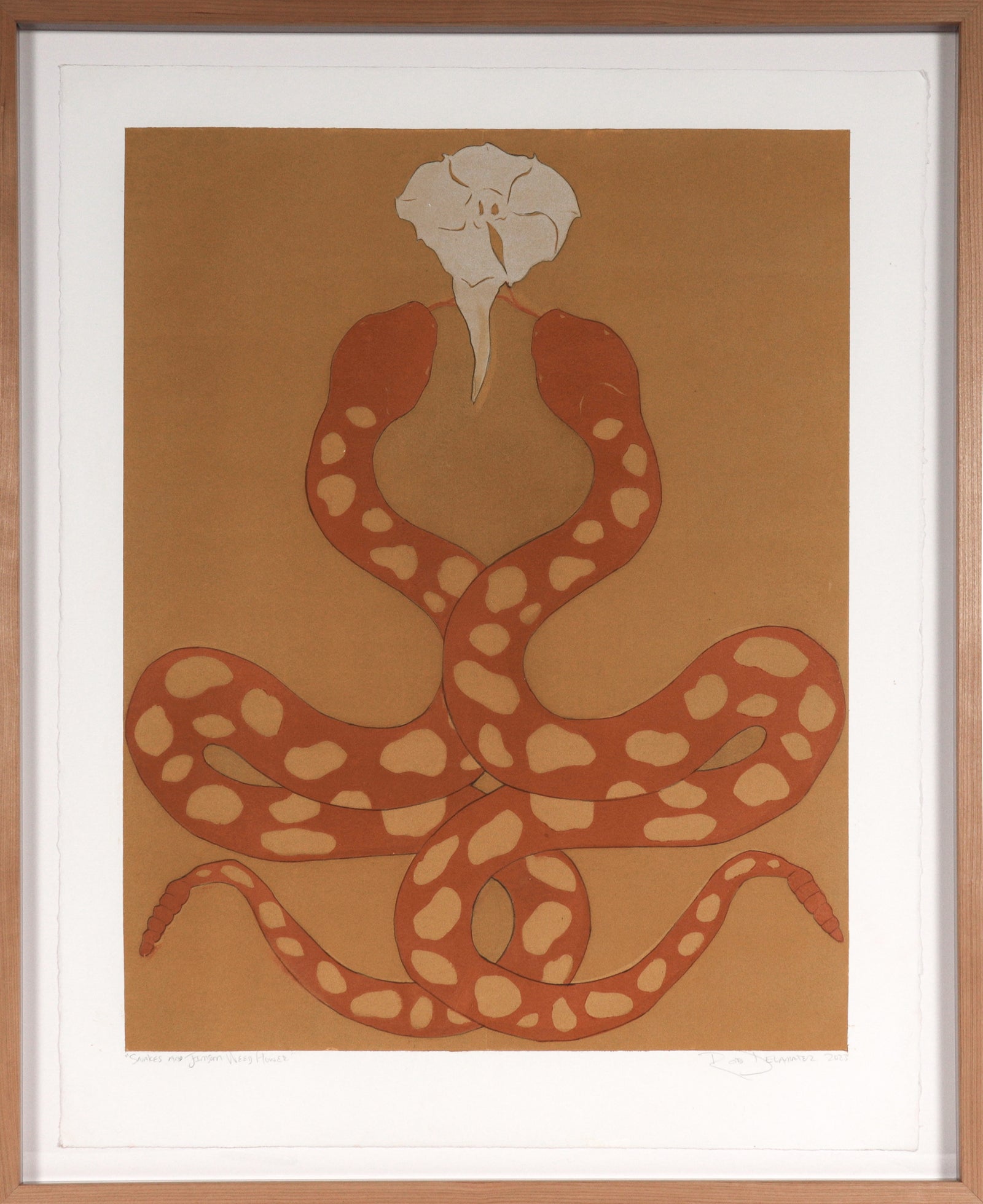 <i>Snakes & Jimsom Weed Flower</i> <br>2023 Monotype <br><br>#C5397