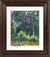 Cool & Lush Tree Scene <br>1960 Watercolor<br><br>#C5457