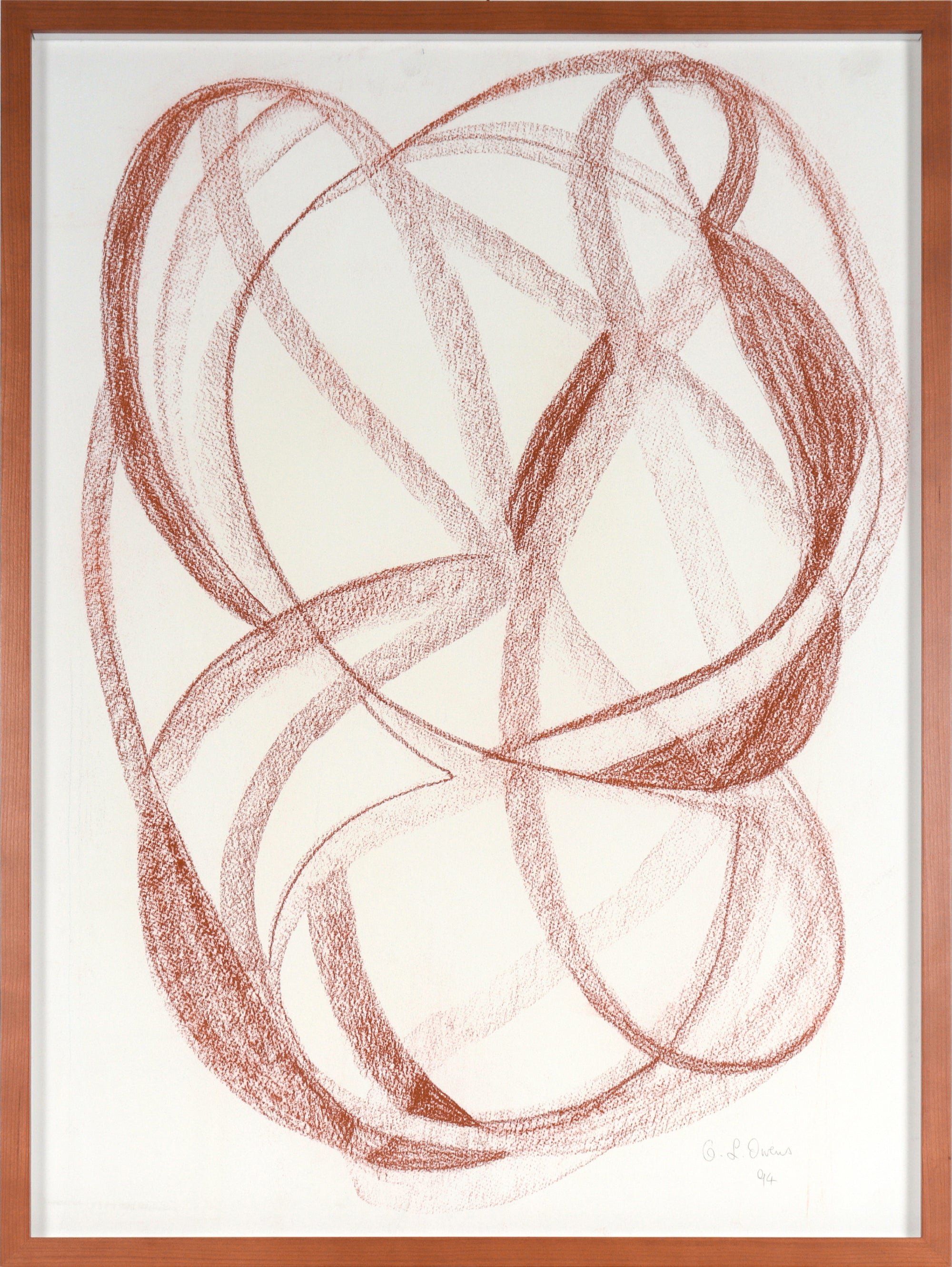 1994 Pastel on Paper Gestural Abstract <br><br>#C5745