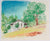 Craftsman Home on the Hillside <br>1953 Pastel<br><br>#C5526