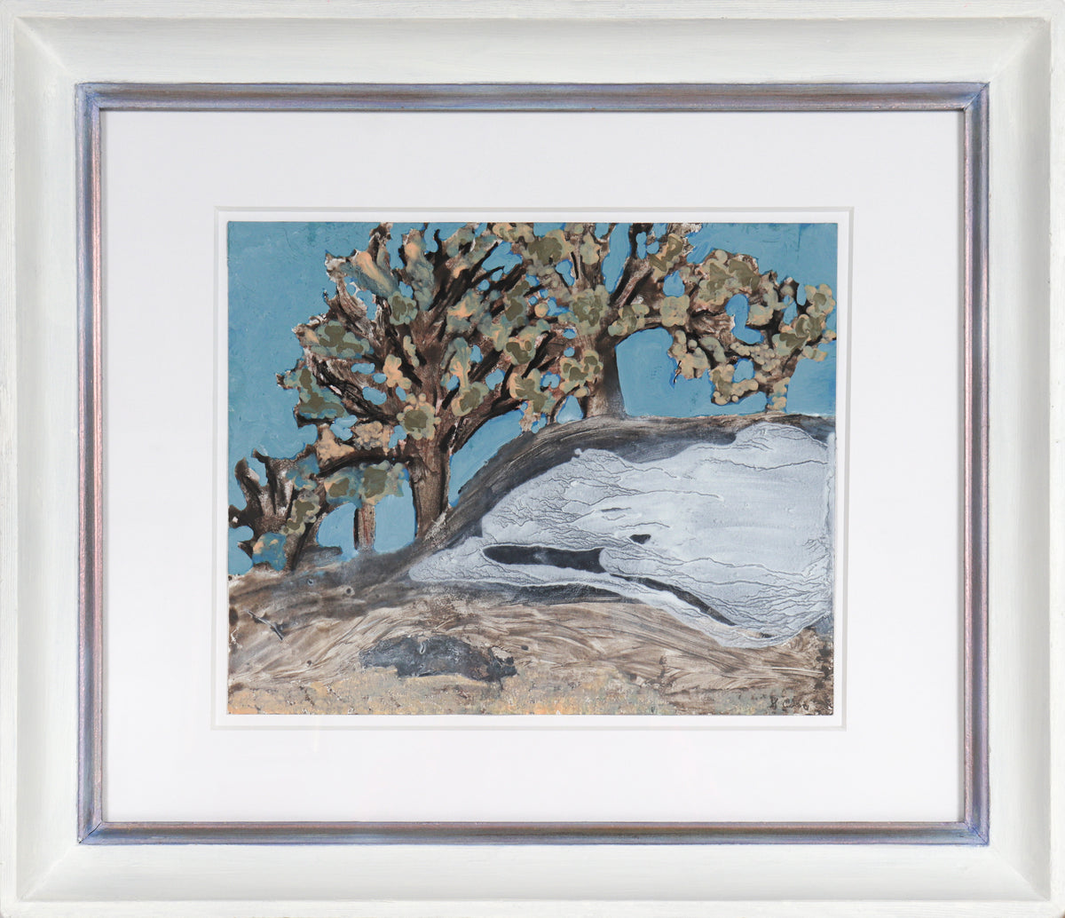 Trees on the Hillside &lt;br&gt;2011 Oil on Paper &lt;br&gt;&lt;br&gt;#C5556