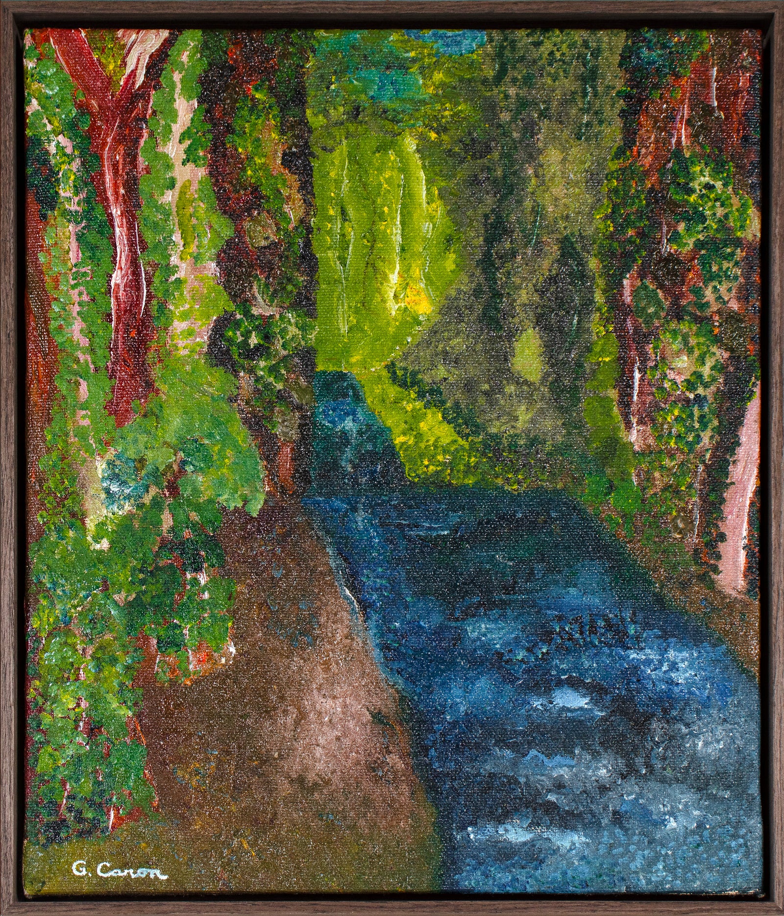 <i>Red Road</i>, Puna, Big Island, Hawaii <br>2024 Oil <br><br>#C5563